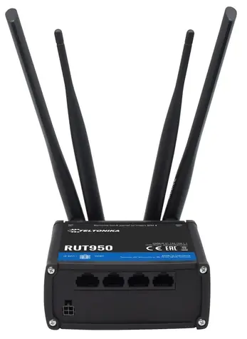 Teltonika RUT950 / Router / LAN & 2G & 3G & LTE & Wi-Fi / 802.11n / 150Mbs /  DUAL SIM / 3x LAN / 1x WAN