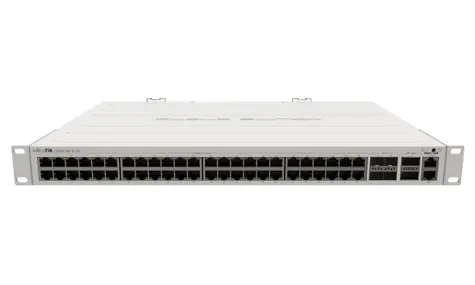 MikroTik CRS354-48G-4S+2Q+RM / 48x 1Gbps LAN / 4x 10 Gbps SFP+ / 2x 40 Gbps QSFP+ / 2x PSU / 1U