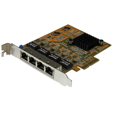 StarTech ST1000SPEX43 / Gigabit LAN Card / 4x RJ45 / PCI Express 