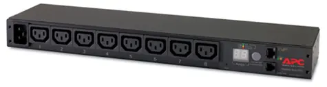 APC AP7821B / stojanová PDU s měřením / 1U / 230V / 16A / 8x IEC 320 C13 / 1x IEC-320 C20 (vstup)