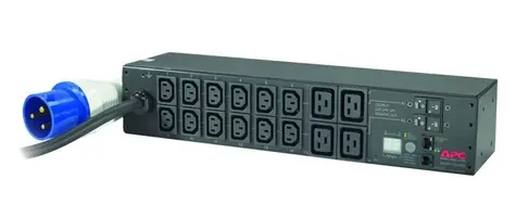 APC AP7822B / stojanová PDU s měřením / 2U / 230V / 32A / 12x IEC 320 C13 / 4x IEC-320 C19 / IEC 309 32A 2P+E (vstup)