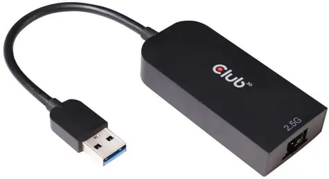 Club3D USB síťový adaptér USB 3.2 Gen1 TYPE A na LAN (RJ45) / 2.5Gbps