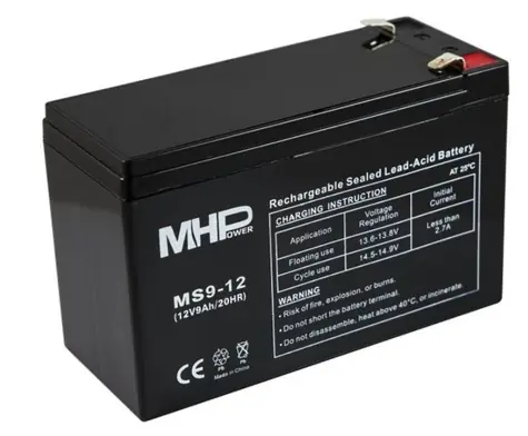 Carspa Pb akumulátor MHPower VRLA AGM 12V 9Ah (MS9-12) / náhrada za RBC17