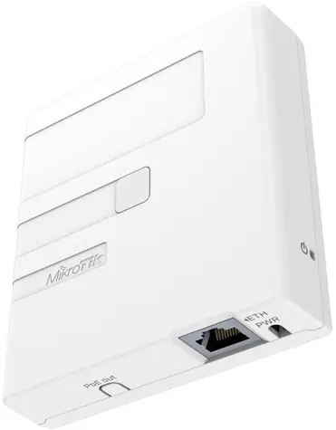 MikroTik GPEN11 bílá / PoE injektor / Gigabit / na zeď/ 2x GLAN