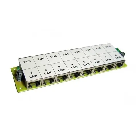 OEM POE-PAN8 8-portový pasivní POE panel