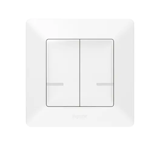 Legrand Valena Life With Netatmo dvojitý ovladač bílá / bezdrátový