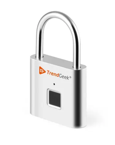 Technaxx TrendGeek TG-131 visací zámek na otisk prstu / paměť na 10 otisků prstu / microUSB / baterie 180 mAh