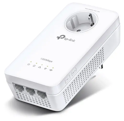 TP-Link TL-WPA8631P Powerline AV1300 / 1300Mbps / 3x GLAN / WiFi / 1x napájecí zásuvka / 1 ks