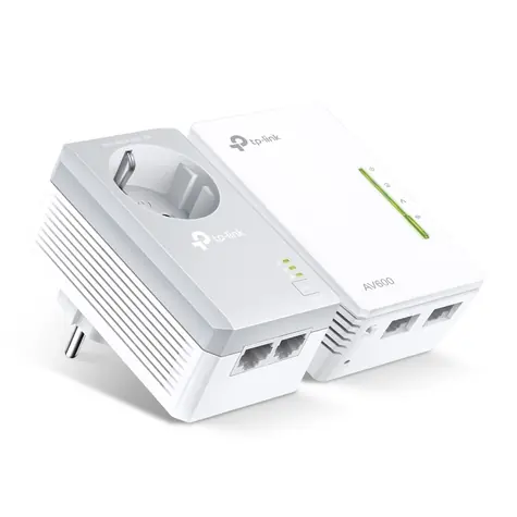TP-Link TL-WPA4226 Powerline AV600 Kit / 600Mbps / 2xLAN / WiFi / 1x napájecí zásuvka / 2 ks