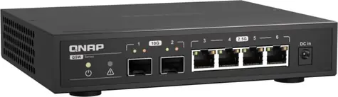 QNAP QSW-2104-2S / 6-Port Switch / 2 x 10GbE SFP+ / 4 x 2.5GbE RJ45 