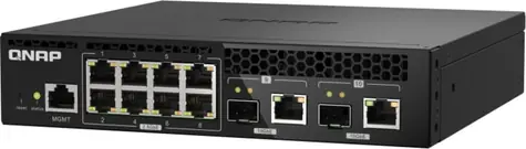 QNAP QSW-M2108R-2C / Switch / 8x 2.5GbE / 2x combo 10GbE RJ45 SFP+ 