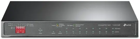 TP-Link TL-SG1210MP / 10-port Switch / 9-Port Gigabit PoE+ / 1 Gigabit RJ45-SFP