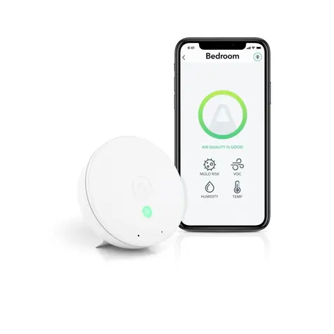 AirThings Wave mini - senzor kvality ovzduší & vlhkosti & teploty a vzdušných chemikálií