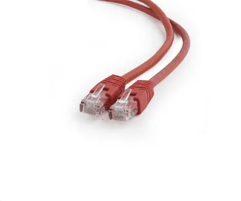 Gembird PP6U-0.5M CAT6 UTP 0.5 m červená / Patch kabel / RJ45-RJ45