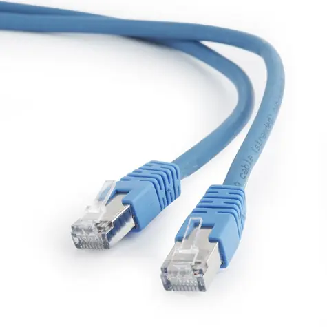 Gembird PP6A-LSZHCU-B CAT6A SFTP 1 m modrá / Patch kabel / RJ45-RJ45