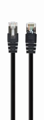 Gembird PP6A-LSZHCU CAT6A SFTP 1.5 m černá / Patch kabel / RJ45-RJ45