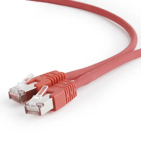 Gembird PP6A-LSZHCU CAT6A SFTP 2 m červená / Patch kabel / RJ45-RJ45