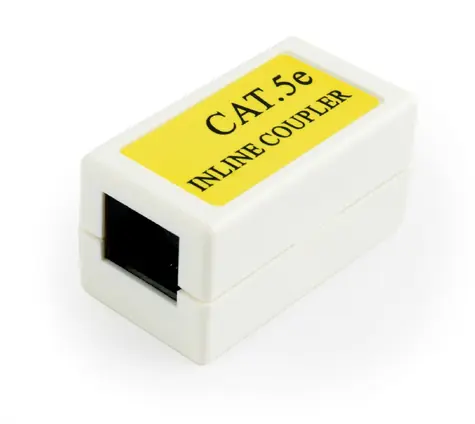 Gembird NCA-LC5E-001 spojka RJ45 UTP CAT5e bílá / RJ-45 (F) - RJ-45 (F) / 8P8C