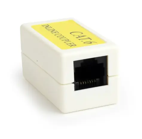 Gembird NCA-LC6-01 spojka RJ45 UTP CAT6 bílá / RJ-45 (F) - RJ-45 (F) / 8P8C