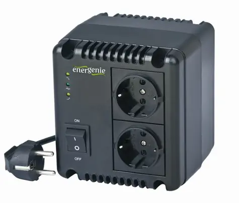 Gembird EG-AVR-1001 / regulátor napětí / 1000 VA / 600 W / 2x Schuko
