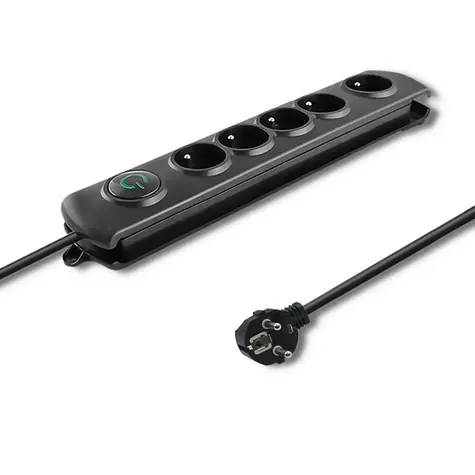Qoltec 50271 Přepětová ochrana (5 zásuvek) / 3 m