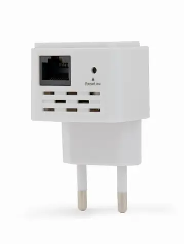 Gembird WNP-RP300-03 / WiFi repeater / 300 Mbps / 1x LAN / 802.11n / bílá