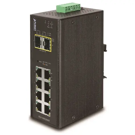 PLANET IGS-10020MT/ Switch / 8x RJ-45 10|100|1000 / 2x 100 1000 SFP