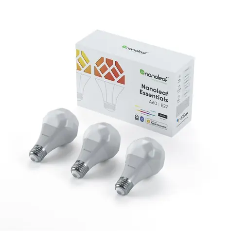 Nanoleaf Essentials Smart A19 Bulb E27 9W 3 ks / max. 1100 lm 