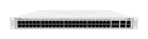 MikroTik CRS354-48P-4S+2Q+RM / 48x Gbps LAN / 4x 10 Gbps SFP+ / 2x 40 Gbps QSFP+ / 48x PoE+/ 1U