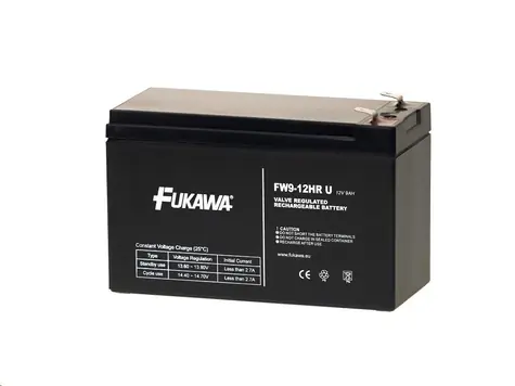 FUKAWA FW 9-12HRU / (12V 9Ah - Faston 250) SLA baterie / životnost 5let