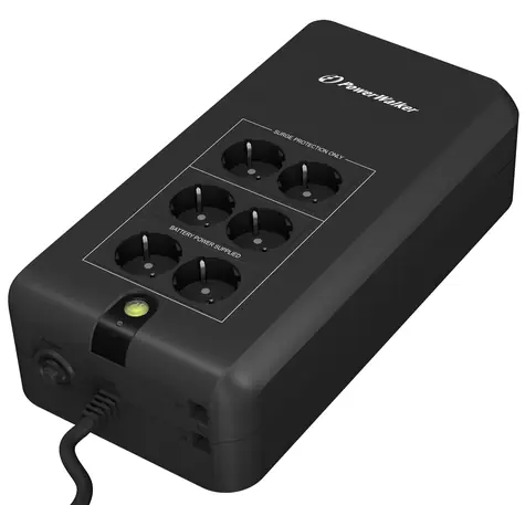 PowerWalker VFD 800 APFC / záložní zdroj UPS / 800 VA / 420 W / 6x CEE 7 3 Type F