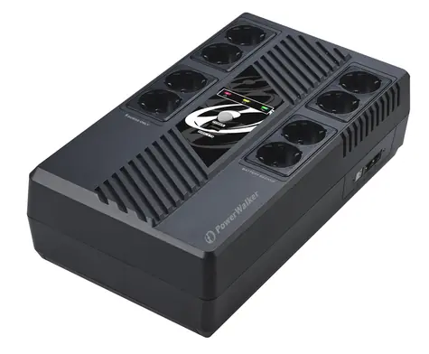 PowerWalker VI 600 MS / záložní zdroj UPS / 600 VA / 360 W / 8x Schuko