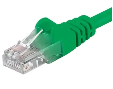OEM SFTP CAT5E 2.4m / Patch kabel / RJ45-RJ45 / zelená