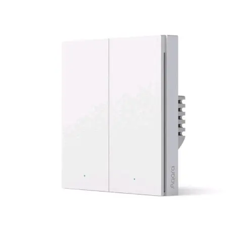 Aqara Smart Wall Switch H1(No Neutral Double Rocker) / nástěnný vypínač (bez neutrálu) / Zigbee  / doprodej