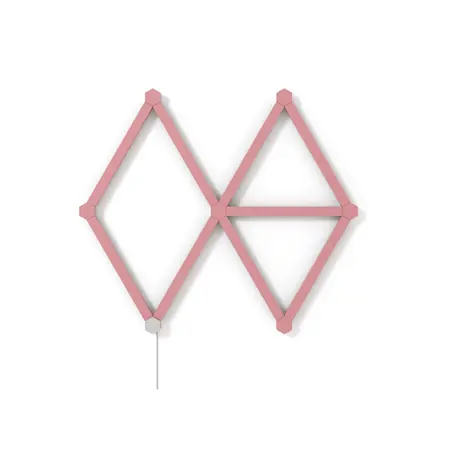 Nanoleaf Lines Skins sada 9ks matně růžová / sada nacvakávacích krytů