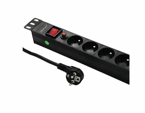 Qoltec 53996 Overvoltage power strip / RACK 19