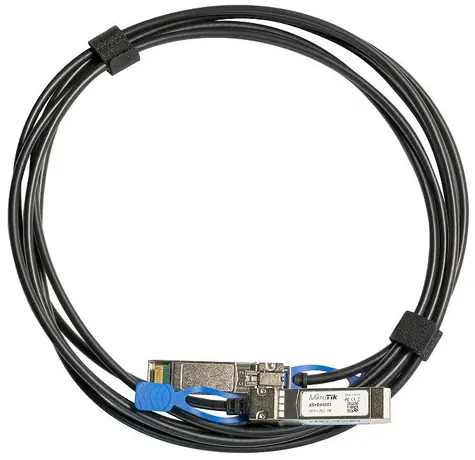 MikroTik XS+DA0001 Patch kabel / 1 10 25Gbps / SFP SFP+ SFP28 / 2x MiniGBIC modul / DAC kabel / 1m