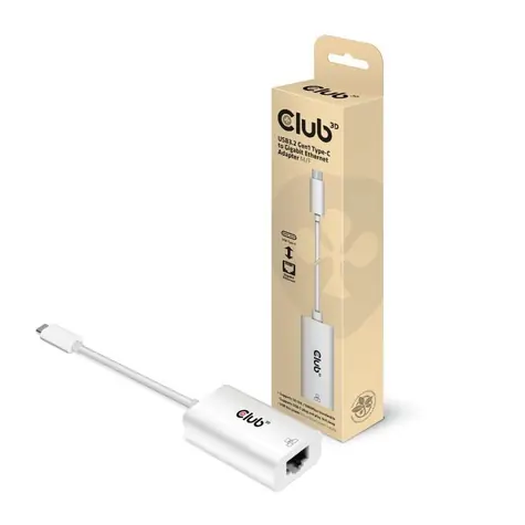 CLUB3D CAC-1519 síťový adaptér USB-C na RJ-45 bílá / 1Gbps 
