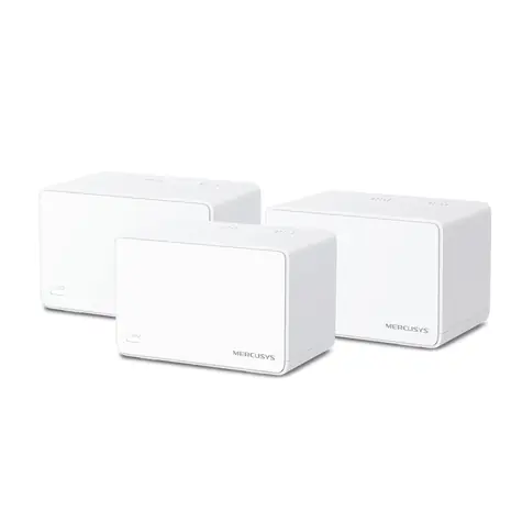 Mercusys Halo H80X (3ks) / Wi-Fi Mesh systém AX3000 / Dual-Band / 2.4GHz - 574Mbps / 5GHz - 2402Mbps / 3x GLAN