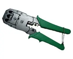 MicroConnect Krimpovací kleště pro modulární zástrčky zelená 