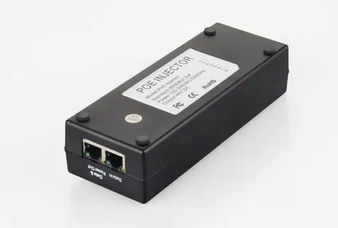 MicroConnect IEEE Gigabit PoE Injector černá / 802.3af / 15.4W 