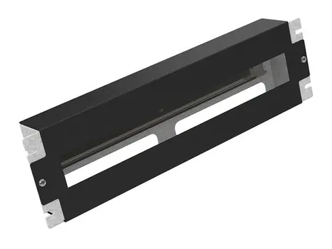 Solarix instalační panel 3U s DIN lištou do 19