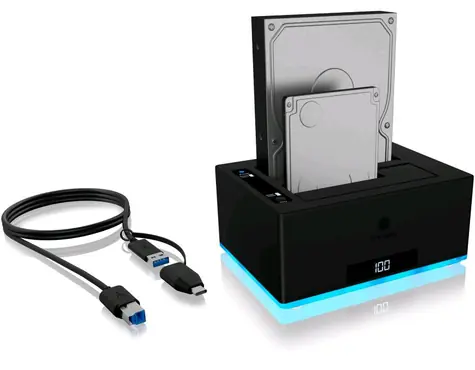 Icy Box IB-127CL-U3 HDD dokovací a kopírovací stanice / pro 2.5