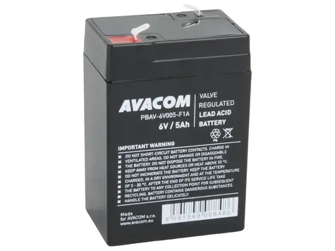 AVACOM PBAV-6V005-F1A / Baterie pro UPS / 6V / 5Ah / F1