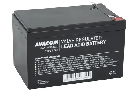 AVACOM PBAV-12V012-F2AD / Baterie pro UPS / 12V / 12Ah / F2
