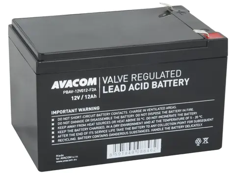 AVACOM PBAV-12V012-F2A / Baterie pro UPS / 12V / 12Ah / F2 