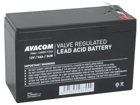 AVACOM PBAV-12V009-F2AH / Baterie pro UPS / 12V / 9Ah / F2