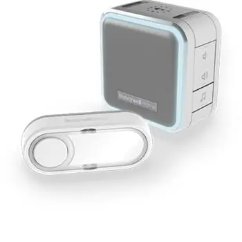 Honeywell Home DC515SG bezdrátový zvonek Series 5 / 150 m / 6 melodií / přenosná základna šedá / tlačítko s jmenovkou