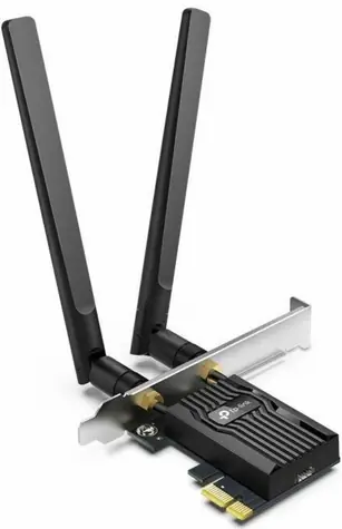 TP-Link ARCHER TX55E / Wi-Fi PCI-E Adaptér AX3000 / 2.4GHz 574Mbps / 5GHz 2402Mbps / PCI-Express x1
