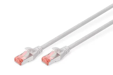 DIGITUS CAT 6 S/FTP Patchkabel, 10 pack, 1m, šedá